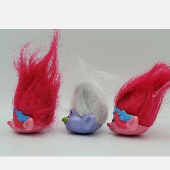 Vintage Trolls Purple Hair & Blue Hair 1992, 2005. Troll Pencil Tops New Gen. - Picture 7 of 10